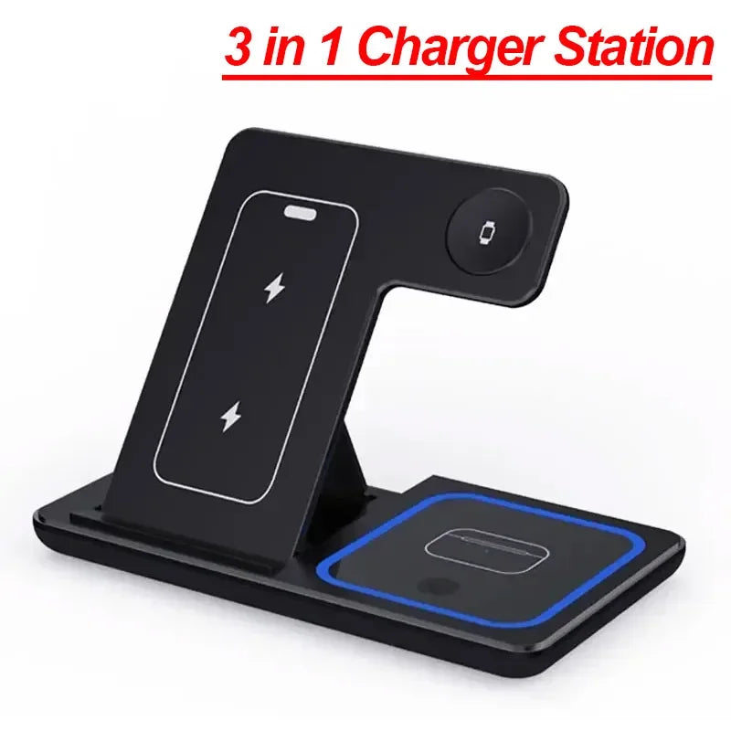 3 in 1 - Foldable 30W Wireless Charging Station