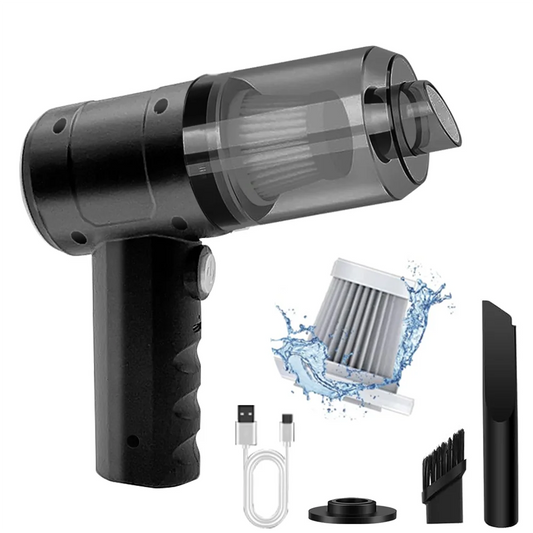 Handheld Vacuum Cordless High Power 15000PA Compressed Air Dust Collector Mini Portable Car Vacuum Cleaner Hairdryer