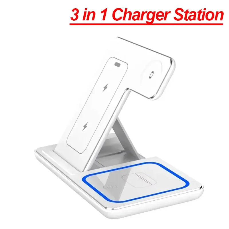 3 in 1 - Foldable 30W Wireless Charging Station