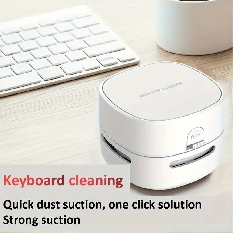 Mini Desktop Vacuum Cleaner, Office Desk Dust Tool, Home Computer Vacuum Cleaner, Car Cleaning Tool, Giving You a Clean Side